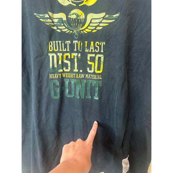 Vintage Y2K G Unit Sz XL Heavy Weight Hip Hop Black T-Shirt Cotton - Small Flaws - Picture 8 of 12